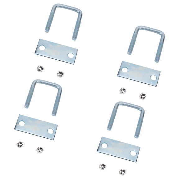 4pcs Sturdy Galvanized Steel U Bolt Clamps Secure Spring Accessory for Truck Trailer Stability And Smooth Ride