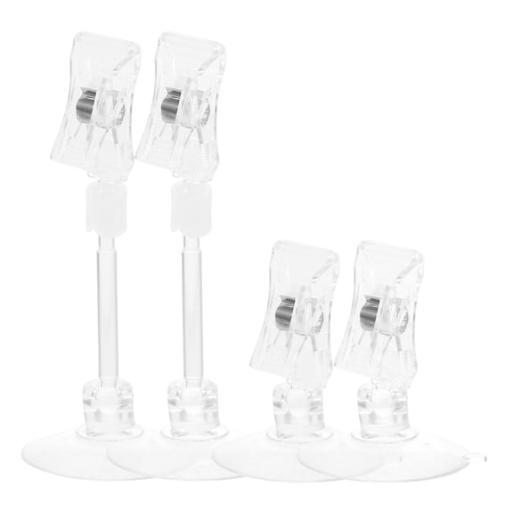 4pcs Suction Cup Card Clips Car Card Clips Ticket Clips Multipurpose Car Accessories