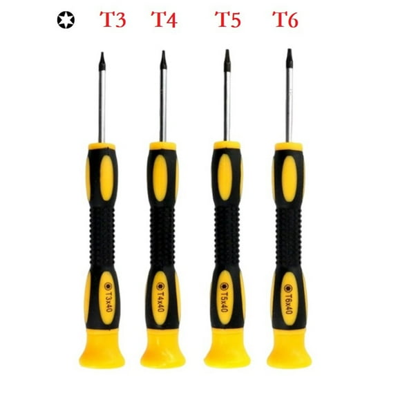 4pcs T3 T4 for T5 for T6 Hexagon for Torx Screwdriver Removal Tool for Xbox for PS3 for PS4