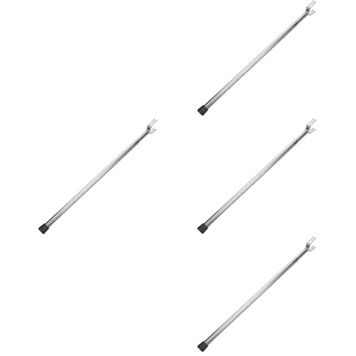 4pcs Telescoping Clothesline Prop Clothing Pole Retractable Clothesline