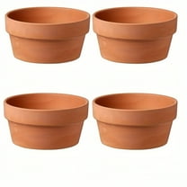 4pcs, Terracotta Buld Pots 4.5"x2.3" Flower Pots Clay Pottery Planter With Drainage Hole Cactus Succulent Plant Nursery Pots- Great For Plants,Crafts