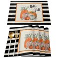 4pcs Thanksgiving Fall Pumpkin Farm Kitchen Dining Table Decor