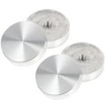 4pcs Thick Aluminum Alloy Circle Disc Tea Tables Glass Table Glass Tops