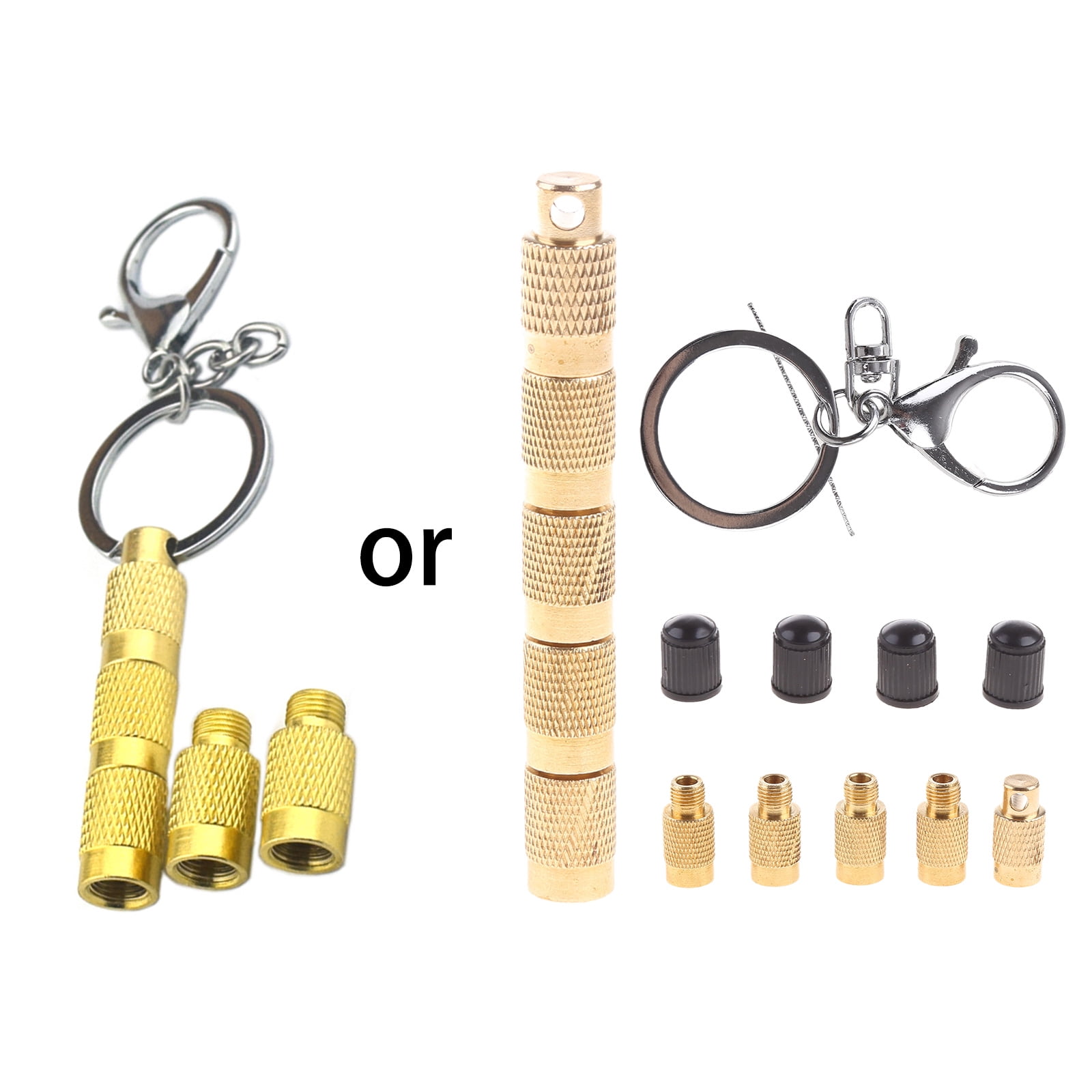 4pcs Tire Deflator Kit Automatic Gold Accessories Portable Tyre ...