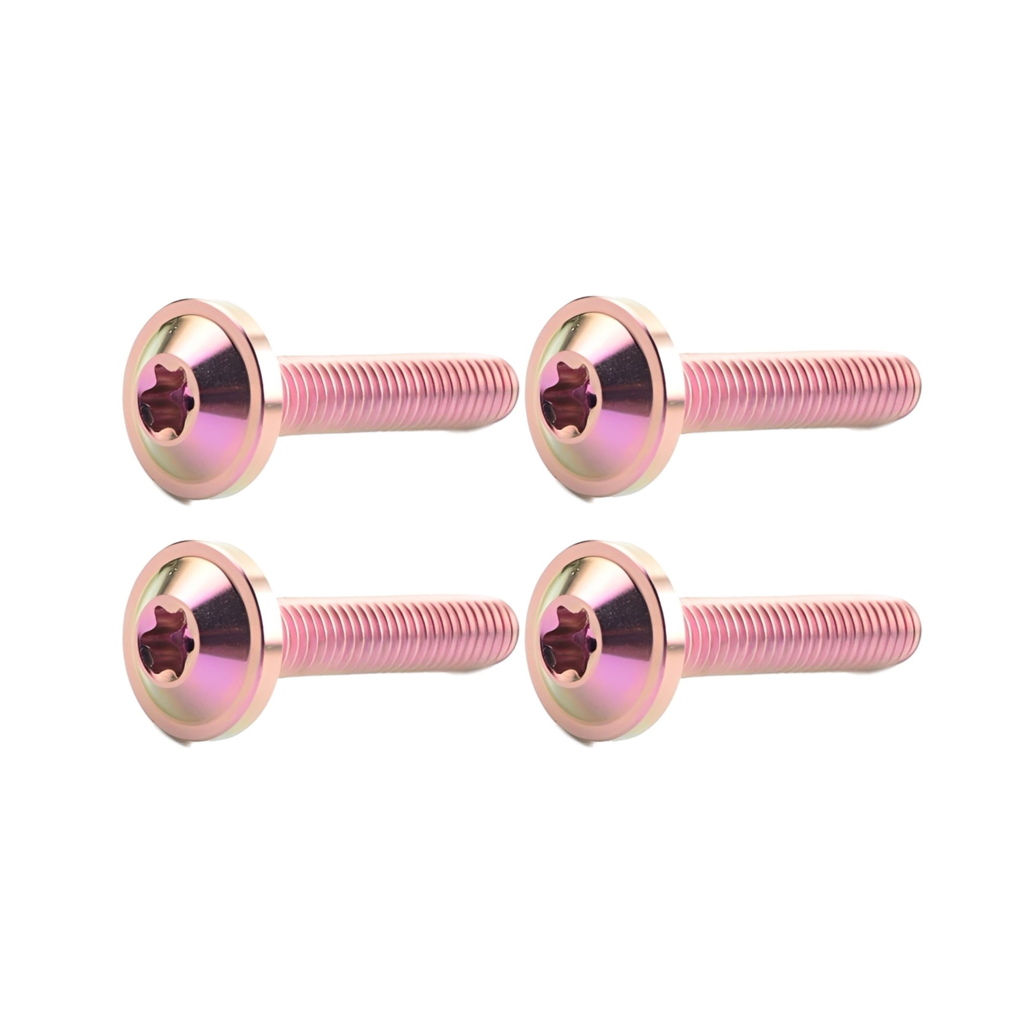 4pcs Titanium Ti M6x30mm Button Torx Head Bolt Screw for Bicycle