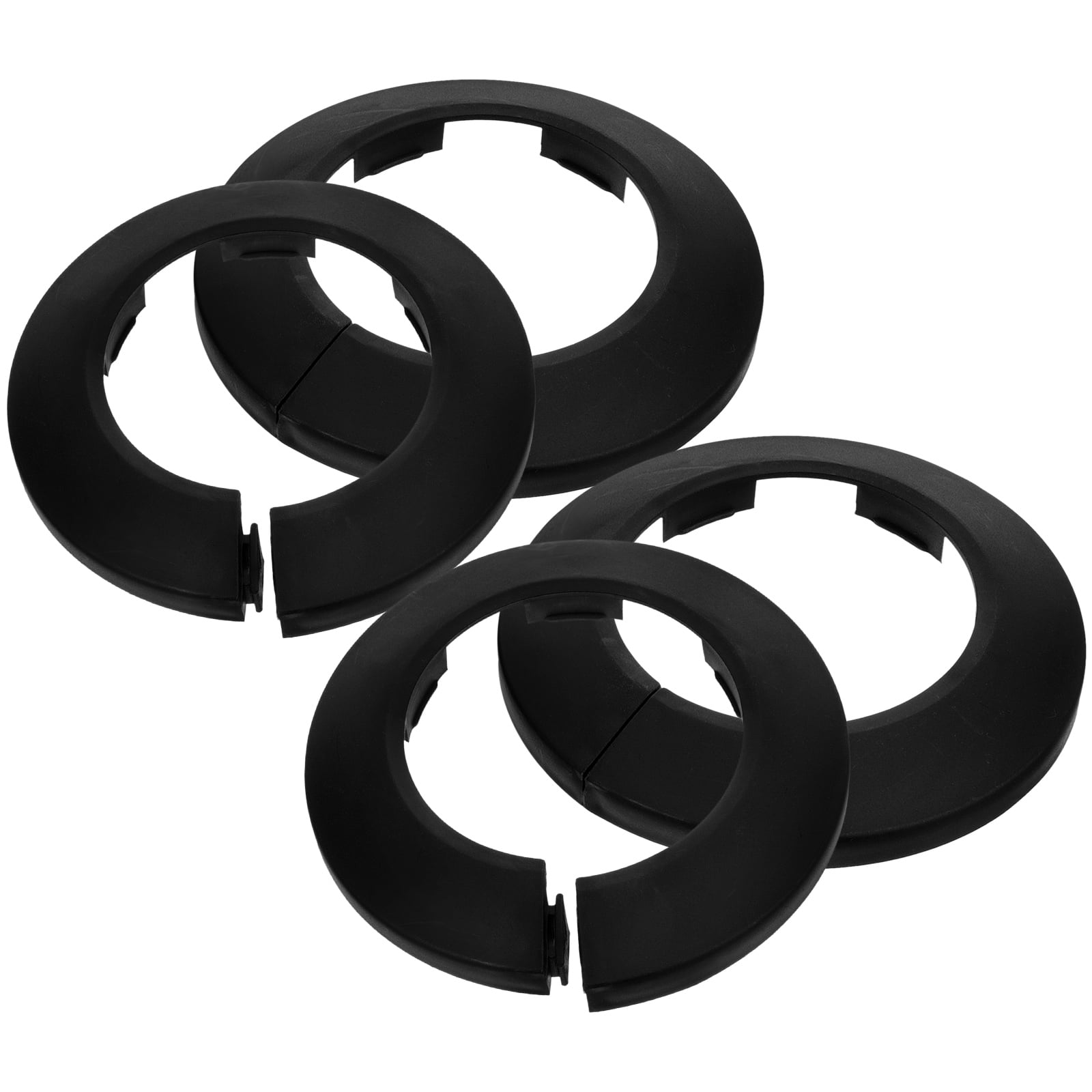 4pcs Toilet Flange Plumbing Cover Plate Shower Flange Cover Pipe Collar