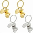thumbnail image 1 of 4pcs Toilet Keychain Novelty Keychain for Men Funny Keyring Toilet Seat Pendant Key Organizer Key Holder Metal Key Charms, 1 of 5