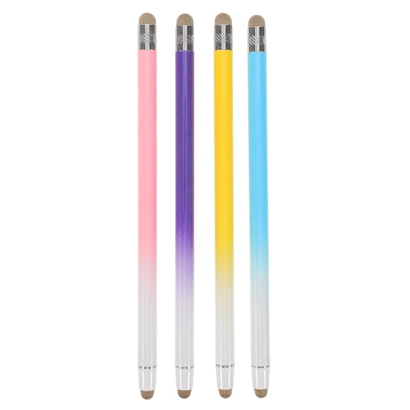 DEEPCRAFF 4Pcs Multi Functional Stylus Pens for Touch Screens Assorted Colors for Writing Painting and Editing