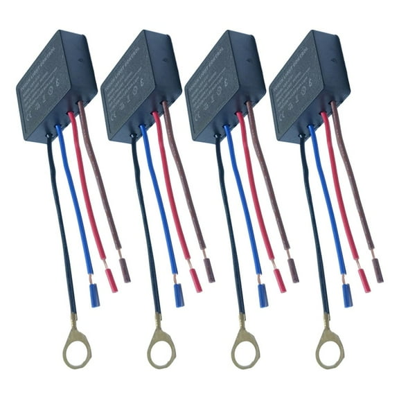 4pcs Touch Switch 4-Way Touch Sensor Dimmer Switch for Table Lamps, Wall Lamps