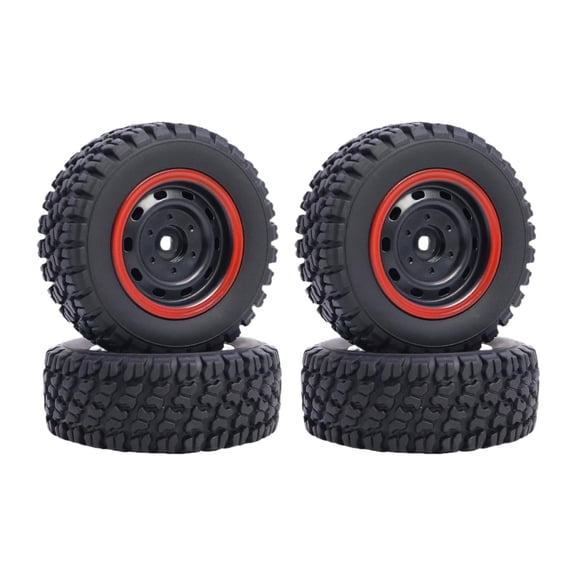 4pcs Touring Car Tires RC Wheel Rims Hex Hub Rubber Upgrade for Kids Adult Remote Control Cars