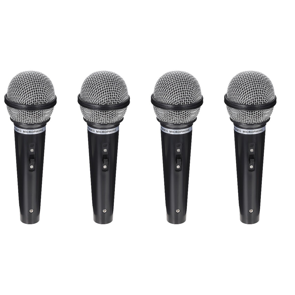 4pcs Toy Microphone Prop Play Plastic Mics Simulate Speech Microphone