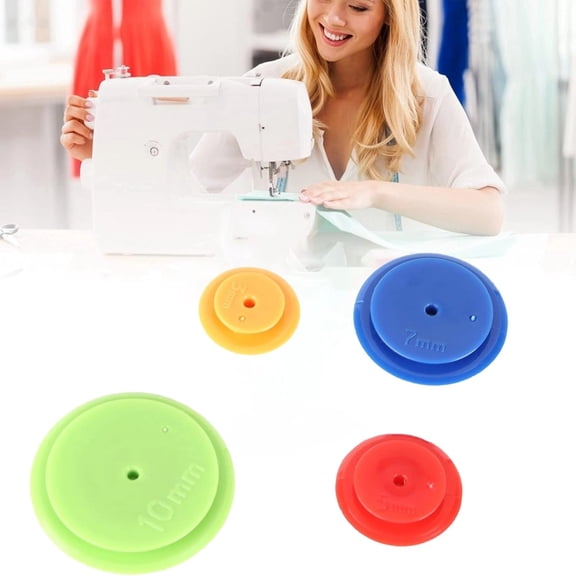 4pcs Tracing Wheels DIY Plastic Round Seam Admission Marker Set Patchwork Tracing Wheel Circle Sewing Wheel for Quilting Sewing Space Stitching Craft