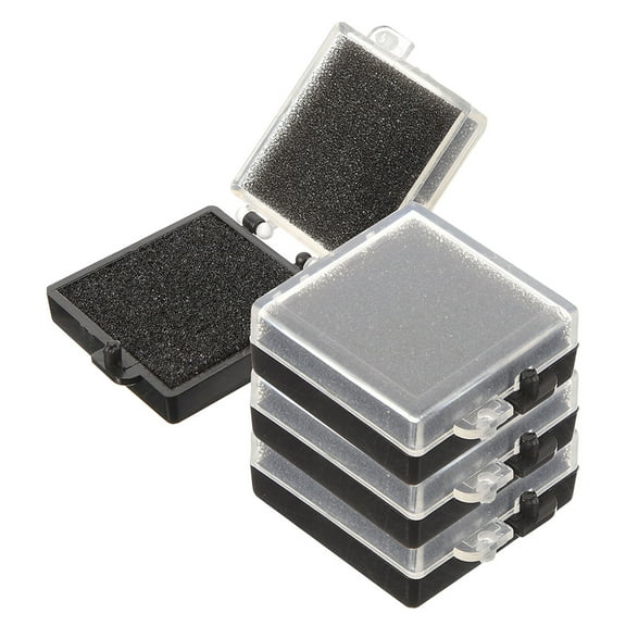 4pcs Transparent Anti-Static Storage Box With Foam Padding For Electronic Components For Chip Sample Display For Versatile