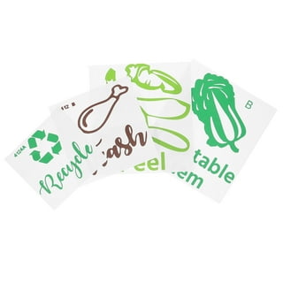 Jeanoko Waterproof Bin Labels, Easy‑to‑sort Items Recycle Sticker