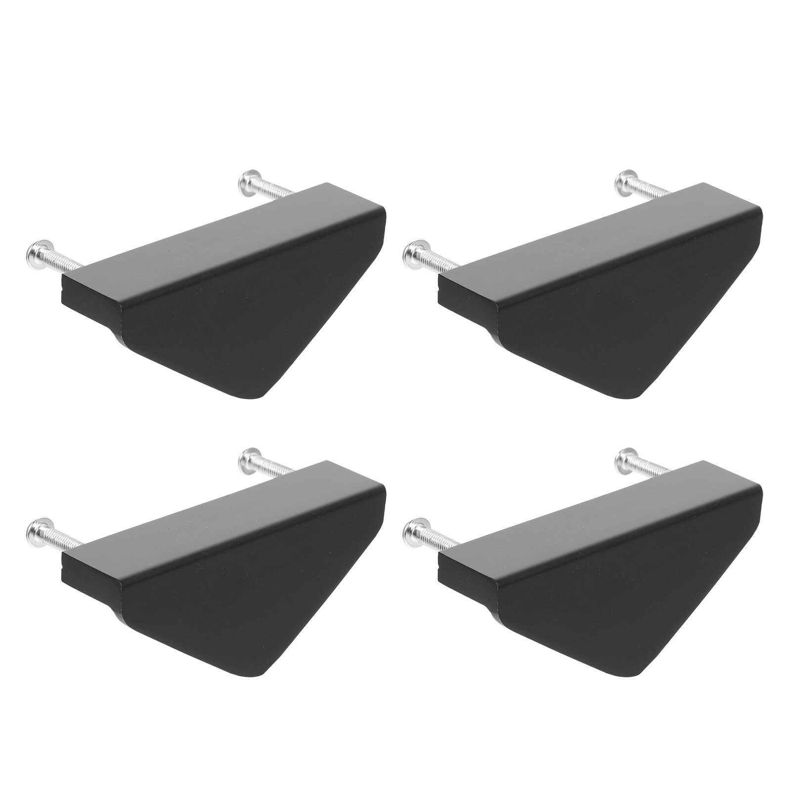 4pcs Triangle Drawer Dresser Handles Metal Kitchen Hardwares Knobs