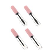 4pcs with Tube Practical Growth for Travel Makeup, Wands Castor Balm Cm Cosmetic Tubes Tip Elegant Reusable Bottles Gloss Makeup Cosmetics Empty Mascara Pink Bottle Wand Tube: Lip
