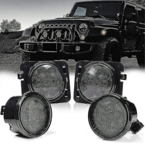 4pcs Turn Signal+ Marker Fender Lights Compatiblejeep Wrangler Jk 2007-2017_subaoe