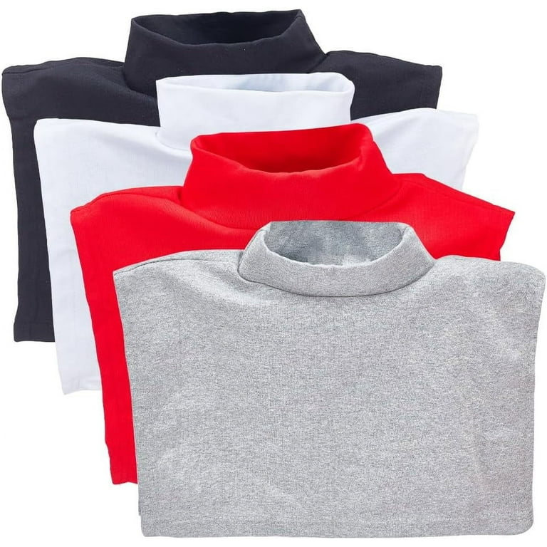 4pcs Turtleneck Dickey Detachable Collar Colors Cotton Half Top