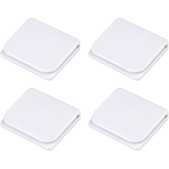4pcs U Shape Shower Curtain Clips Self-adhesive Guard Curtain Fixed Clips