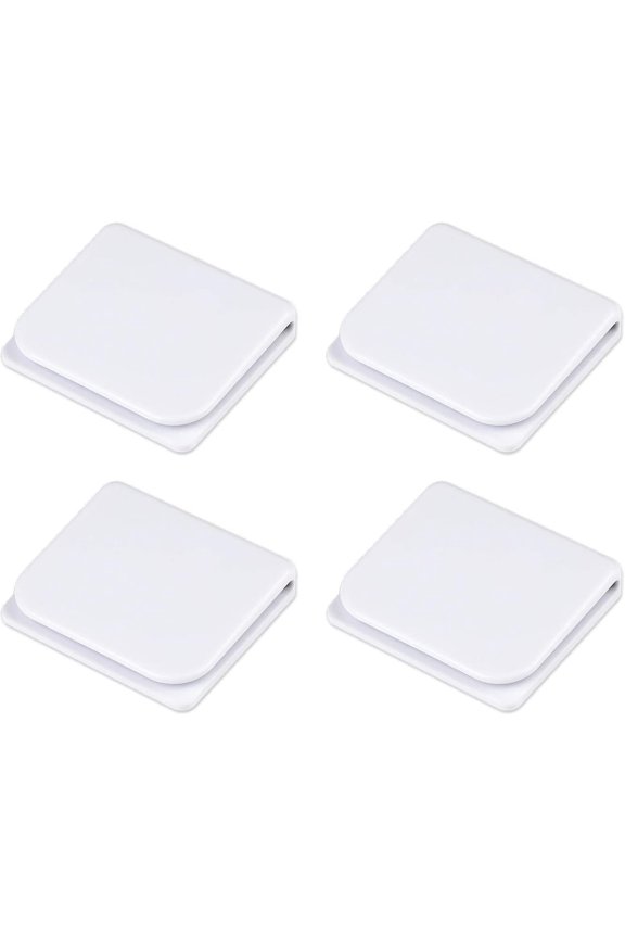 4pcs U Shape Shower Curtain Clips Self-adhesive Guard Curtain Fixed Clips