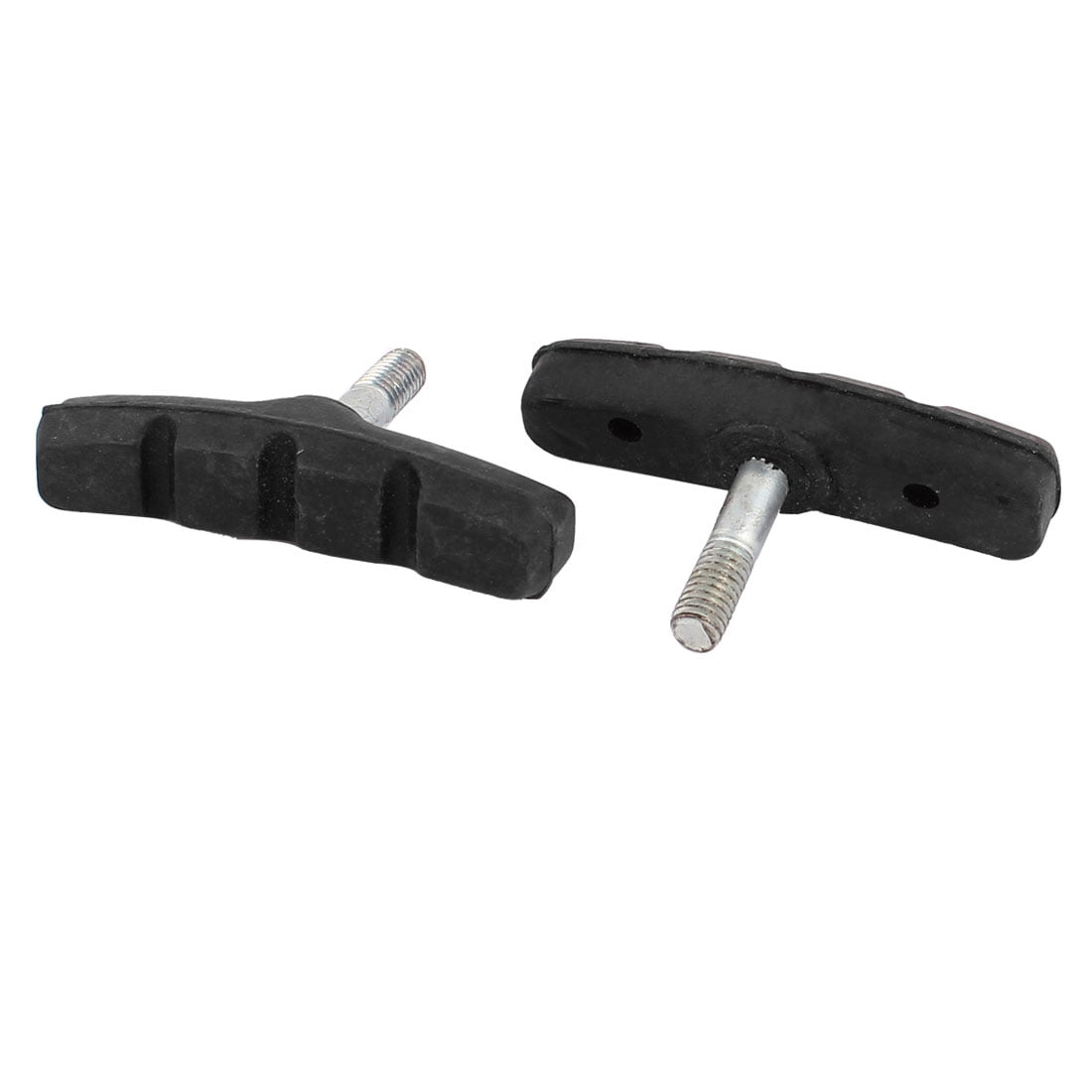 4pcs Universal 6mm Thread Dia Black Carved Rubber Mountain Bicycle Bike Replacement Brake Pads