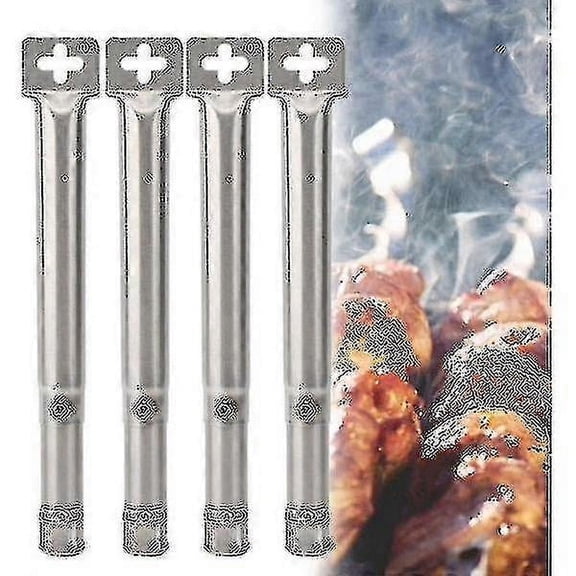 4pcs Universal Adjustable Stainless Steel Bbq Gas Grill Replacement Straight Pipe Pipe Burner