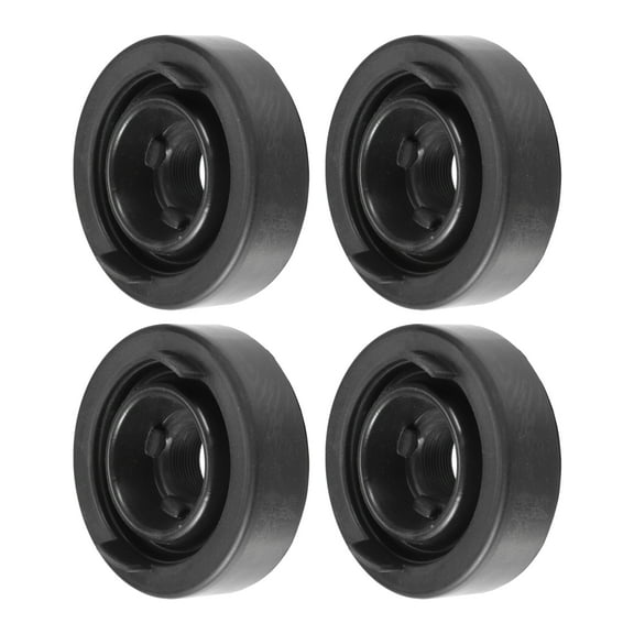 4pcs Universal Car Headlight Dust Cover LED Headlight Dust Cap 1.34''x3.15'' Rubber Dustcover Black