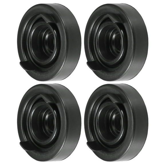 4pcs Universal Car Headlight Dust Cover LED Headlight Dust Cap 1.73''x3.50'' Rubber Dustcover Black