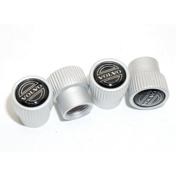 4pcs Universal Fit Volvo Car Wheels Tire Air Valve Caps Stem Dust Cover Gift