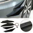 thumbnail image 1 of 4pcs Universal Gloss Bk Car Front Bumper Fins Body Splitter Spoiler Canards, 1 of 1