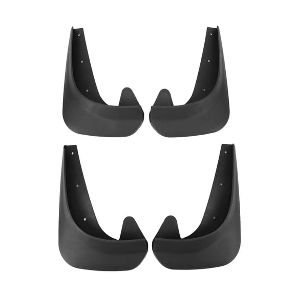 4pcs Universal Mud Flaps Set Anti Splashing Front And Rear Splash Guards For Car Pickup Truck SUV Black