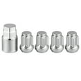4pcs Universal Wheel Lock Lug Nuts Anti Theft Locking Nuts with 1pc