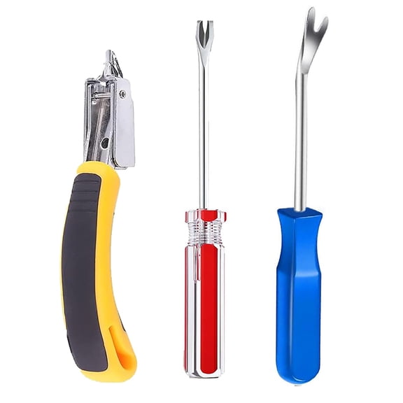 4pcs Upholstery Staple Remover Tool,Nail Remover Tool With Nail Puller Pliers Tack Puller, Staple Remover,Staple Puller Remove Nails From Furniture Floor Wall Wooden Case Picture (4)