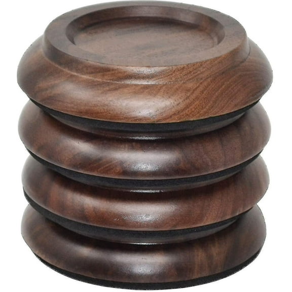 4pcs Upright Piano Caster Cups,premium Hardwood Piano Caster Pads Furniture Leg