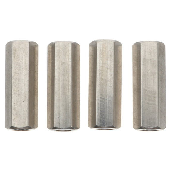 4-Pack Hexagon Coupling Nuts Heavy Duty Connectors for Strong and Secure Fastening and Assembly Applications