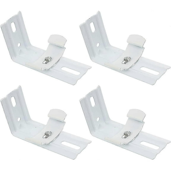 4pcs Vertical Blinds L Shape Bracket Blind Curtain Track Mounting Bracket Clip Blind Extension Frame