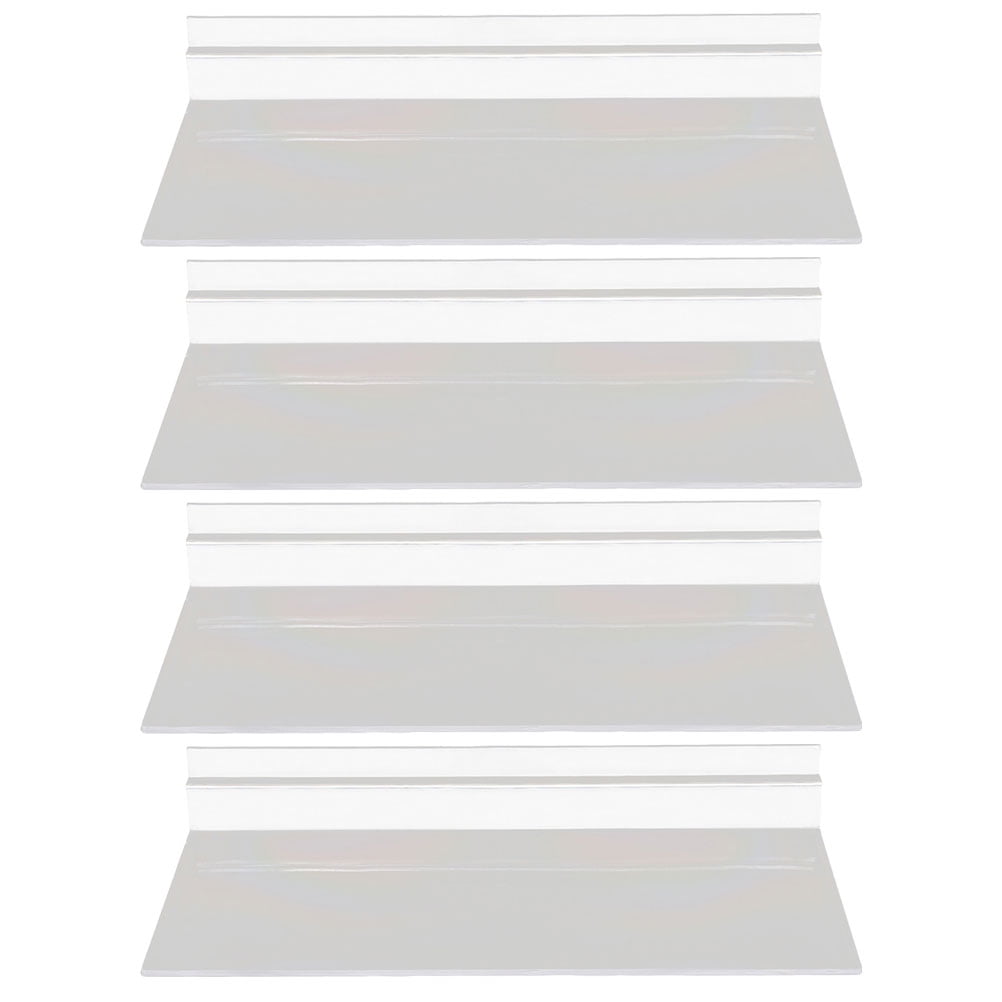 4pcs Wall Retail Display Shelves Slatwall Shoe Shelf for Home Shoe