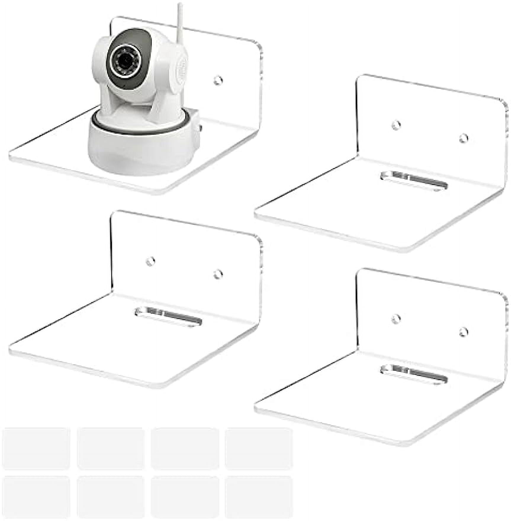 4pcs Wall Shelves Floating Shelves Small Clear Shelf Display Ledges Adhesive Hanging Shelves