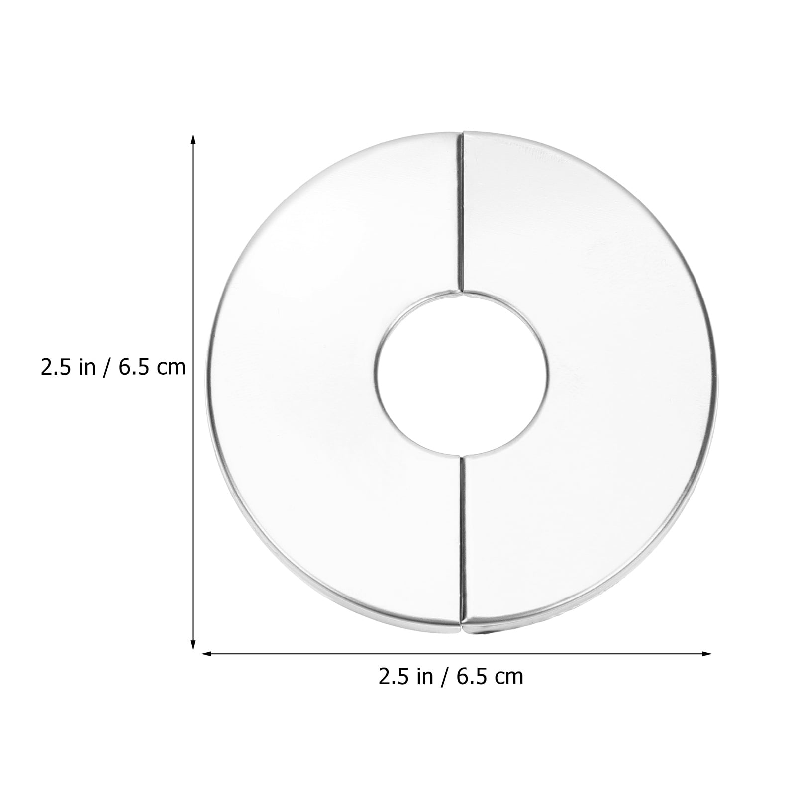 4pcs Wall Split Flanges Plumbing Flange Covers Round Shaped Escutcheon