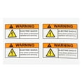 thumbnail image 1 of 4pcs Warning Stickers Electrical Hazard Signs Safety Caution Shock Danger Labels, 1 of 7