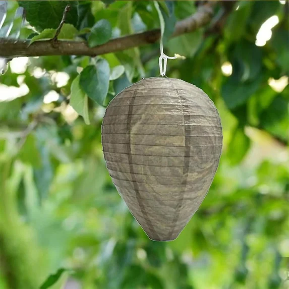 4pcs Wasp Nest Waterproof Fake Wasp Nest Decoys Hornet Deterrents