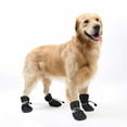 thumbnail image 1 of 4pcs Waterproof Winter Pet Dog Shoes Anti-slip Rain Snow Boots Footwear Thick Warm for Small Cats Dogs Puppy Dog Socks Booties Black L, 1 of 4
