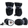 thumbnail image 1 of 4pcs Waterproof Winter Pet Dog Shoes Anti-slip Rain Snow Boots Footwear Thick Warm for Small Cats Dogs Puppy Dog Socks Booties Black XS, 1 of 8
