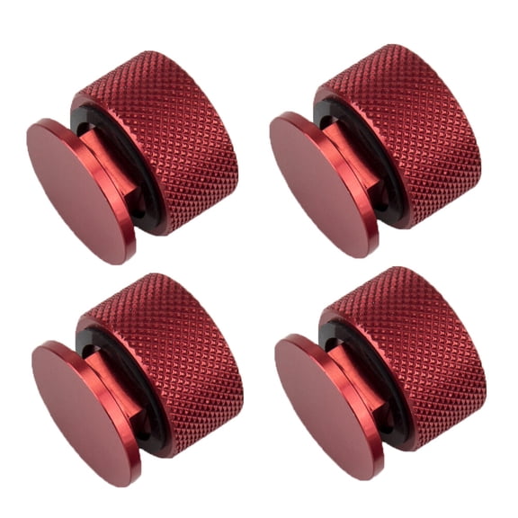 4pcs Welding Helmets Fasteners Pipeliner Vertical Veins Aluminum RED