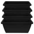 4pcs Window Box Planter Plastic Vegetable Flower Planters Boxes