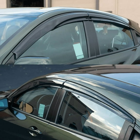 4pcs Window Visor Rain Guards Compatible  2016-2022 with Honda HR-V Mugen Smoke Wind Deflectors, UV-Resistant