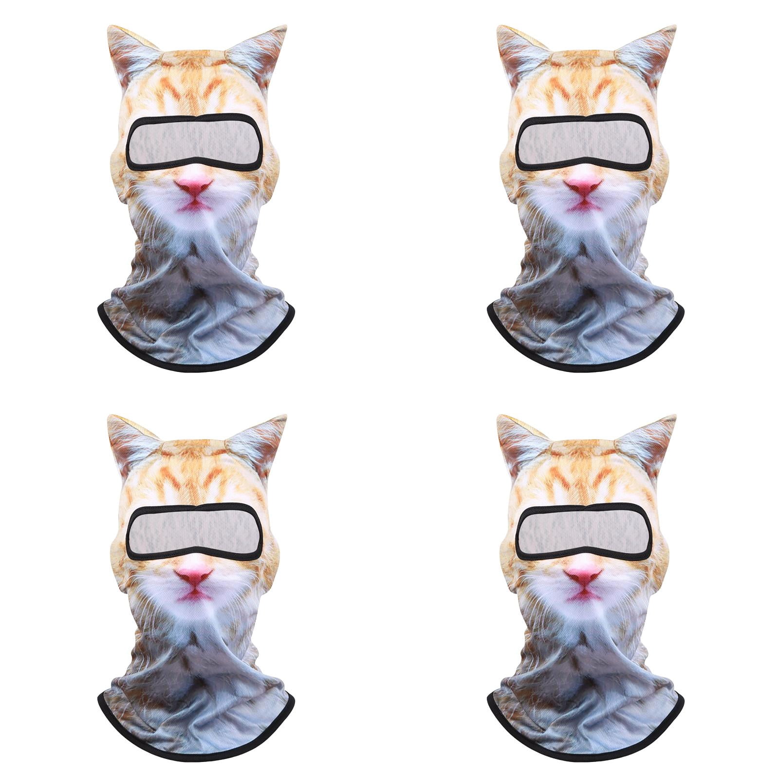 3pcs Winter Balaclava Cat Ski Mask Windproof With Ears Cute Full 3pcs Winter Balaclava Cat Ski Mask Windproof With Ears Cute Full