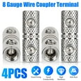 thumbnail image 1 of 4pcs Wire Coupler Terminal Butt Connector 8 GA Gauge Input and Output Set Screw, 1 of 9