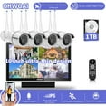 thumbnail image 1 of {36 Infrared Led Super Night Vision & All-in-One} 8 Channel 5.0MP NVR 2pcs Wireless 2K 3.0MP Indoor/Outdoor Surveillance Camera System with 2TB Hard Drive, 1 of 6