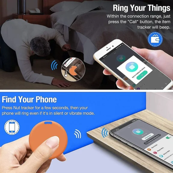 4pcs Wireless Item Locators,key Phone Alarm Key Finder,sound Locator Tracker,compatible Ios And Android